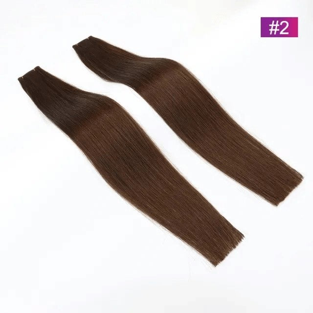 Genius Weft Extensions - #2 Donkerbruin - 50 Gram