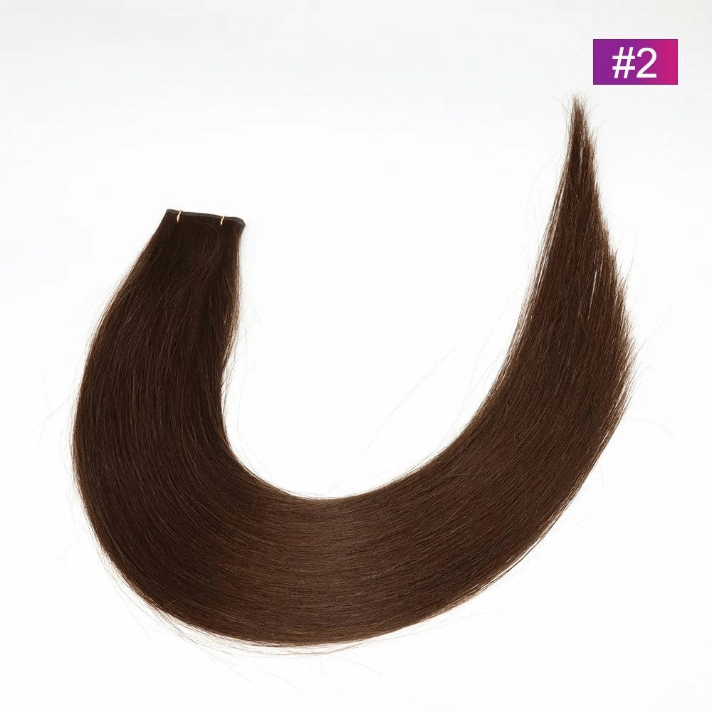 Genius Weft Extensions - #2 Donkerbruin - 50 Gram