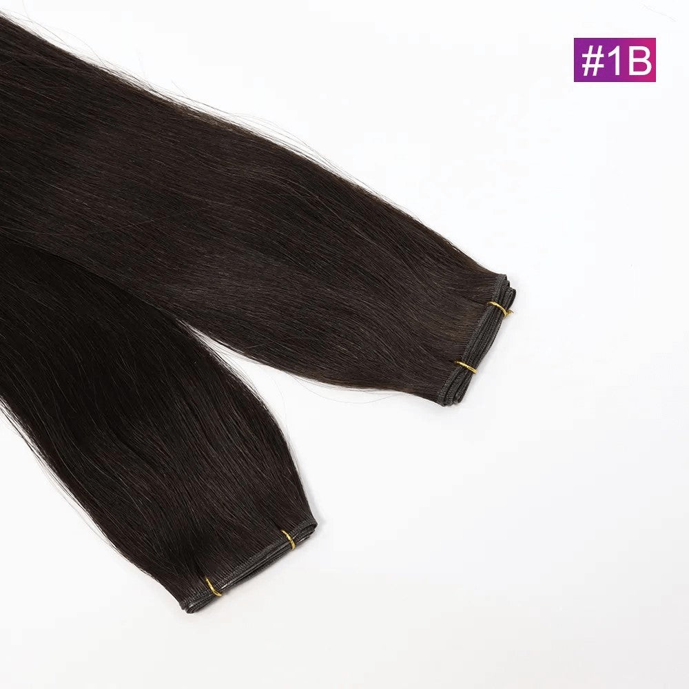 Genius Weft Extensions - Kleur 1B Zwart / Bruin - 50 Gram