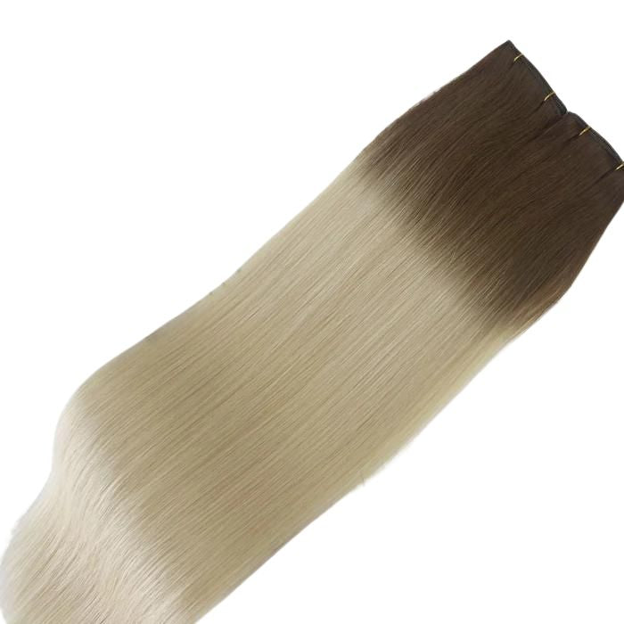 Genius Weft Extensions - #T3-60 Bruin & Lichtblond mix