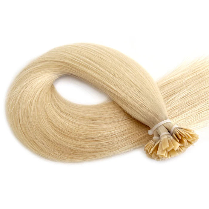 Flat Tip Extensions - Kleur 60 Platina Blond - 50 Gram