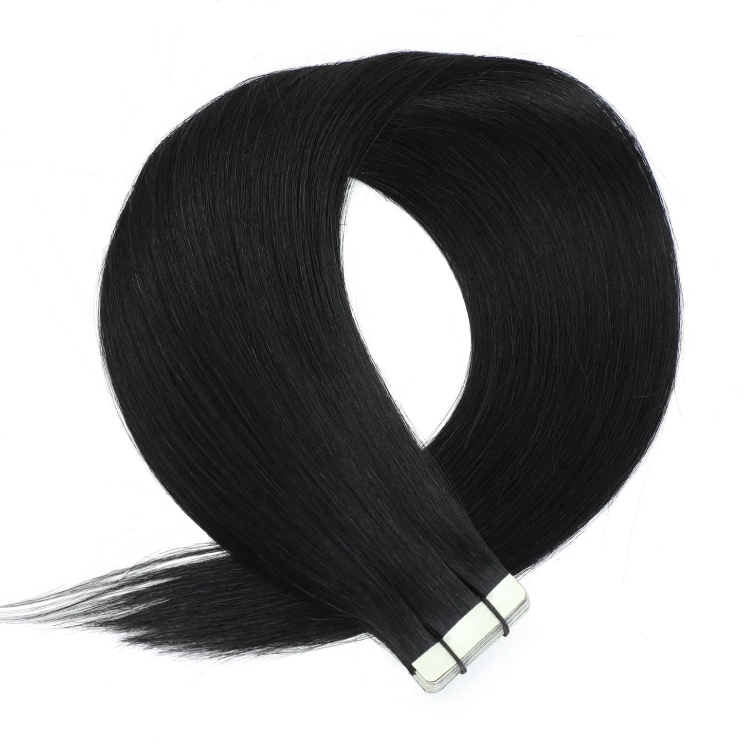 Tape In Hairextensions - kleur 1 Jet Black - 50 Gram - 20 stuks