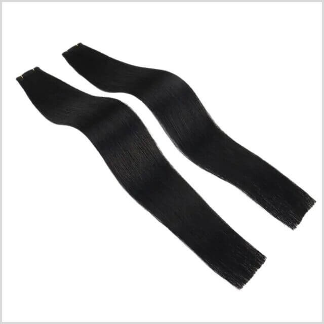 Genius Weft Extensions - Kleur 1 Jet Black - 50 Gram