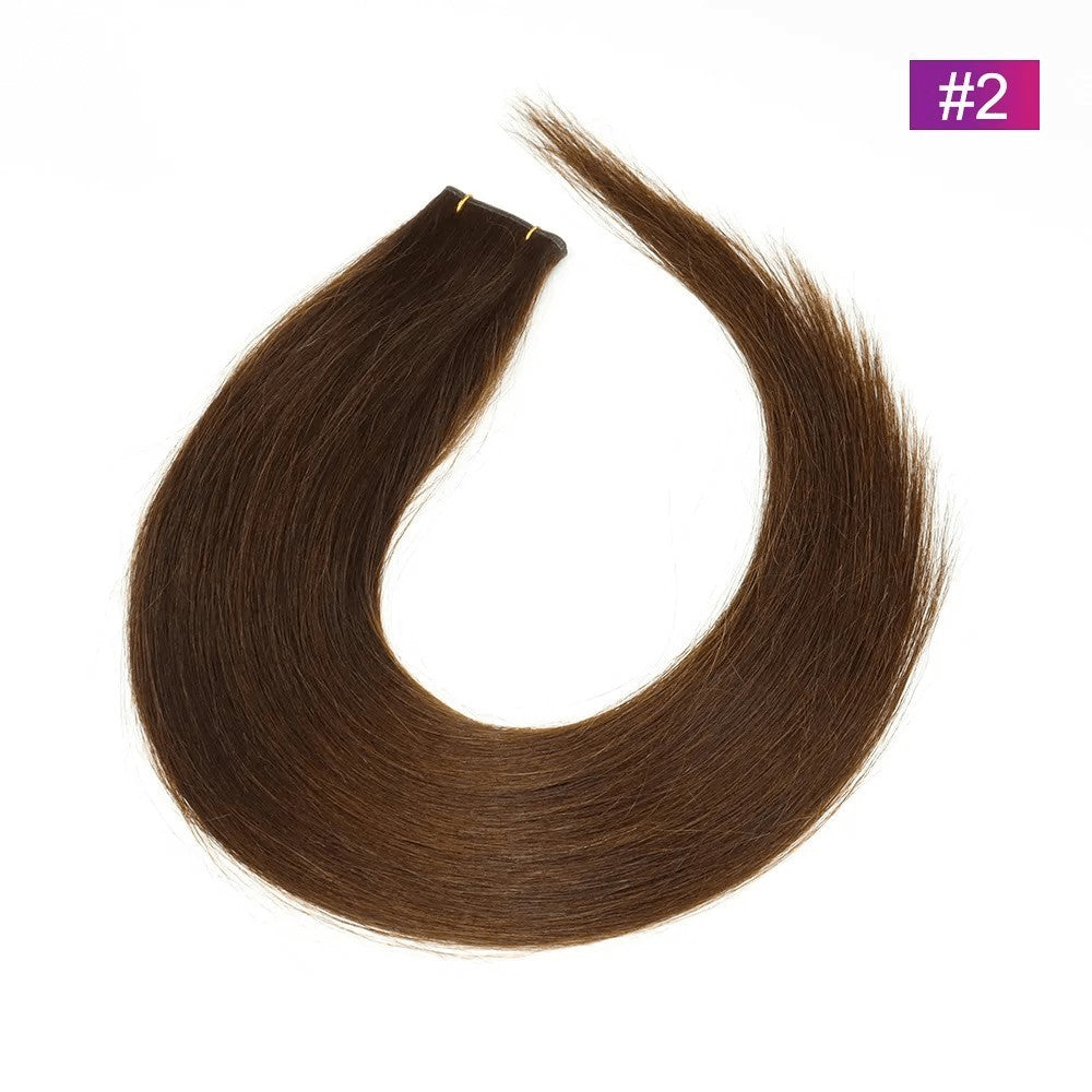 Genius Weft Extensions - #2 Donkerbruin - 50 Gram