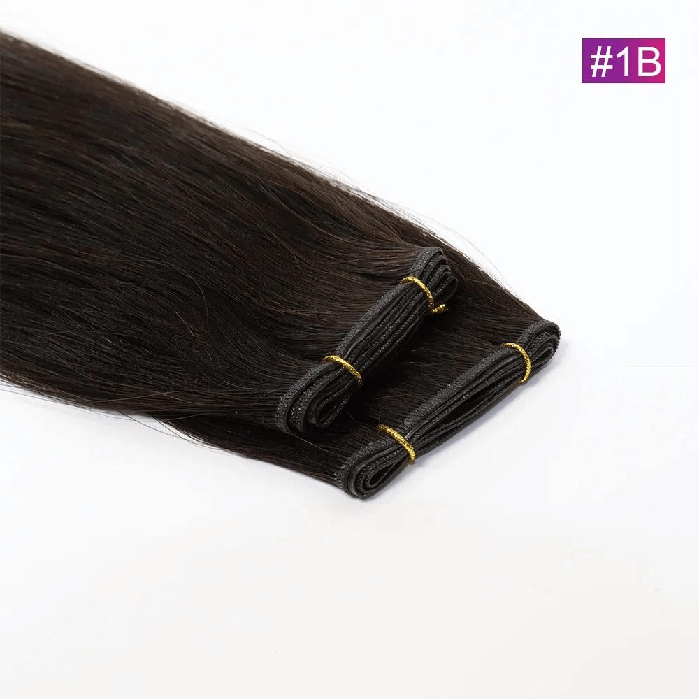 Genius Weft Extensions - Kleur 1B Zwart / Bruin - 50 Gram