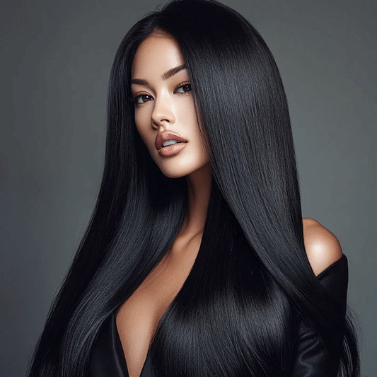Genius Weft Extensions - Kleur 1B Zwart / Bruin - 50 Gram