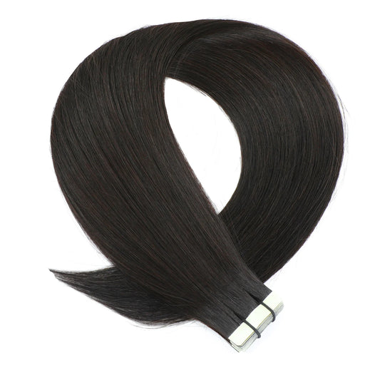 Tape In Hairextensions - kleur 1B Zwart / Bruin - 50 Gram - 20 stuks