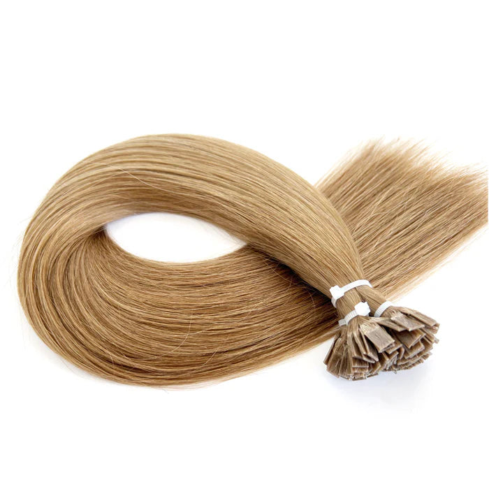 Flat Tip Extensions - Kleur 6 Middenbruin - 50 Gram