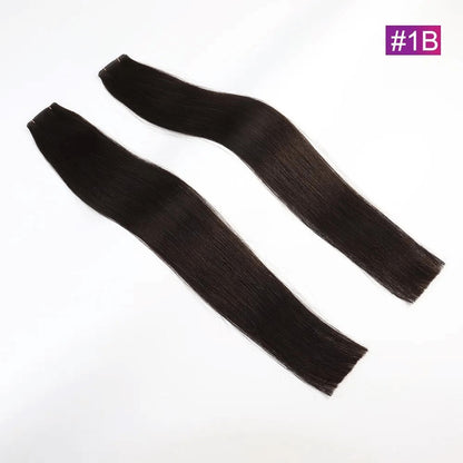 Genius Weft Extensions - Kleur 1B Zwart / Bruin - 50 Gram